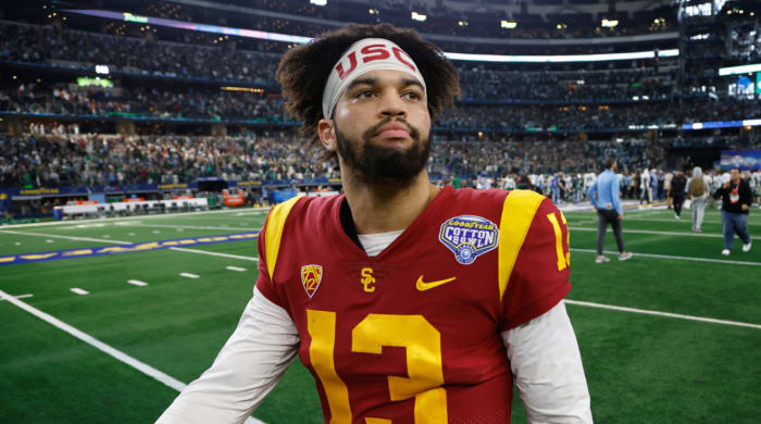 USC quarterback Caleb Williams at the Cotton Bowl.